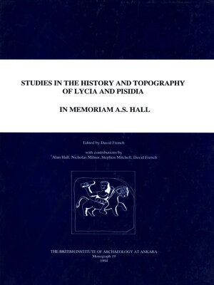 cover image of Studies in the History and Topography of Lycia and Pisidia